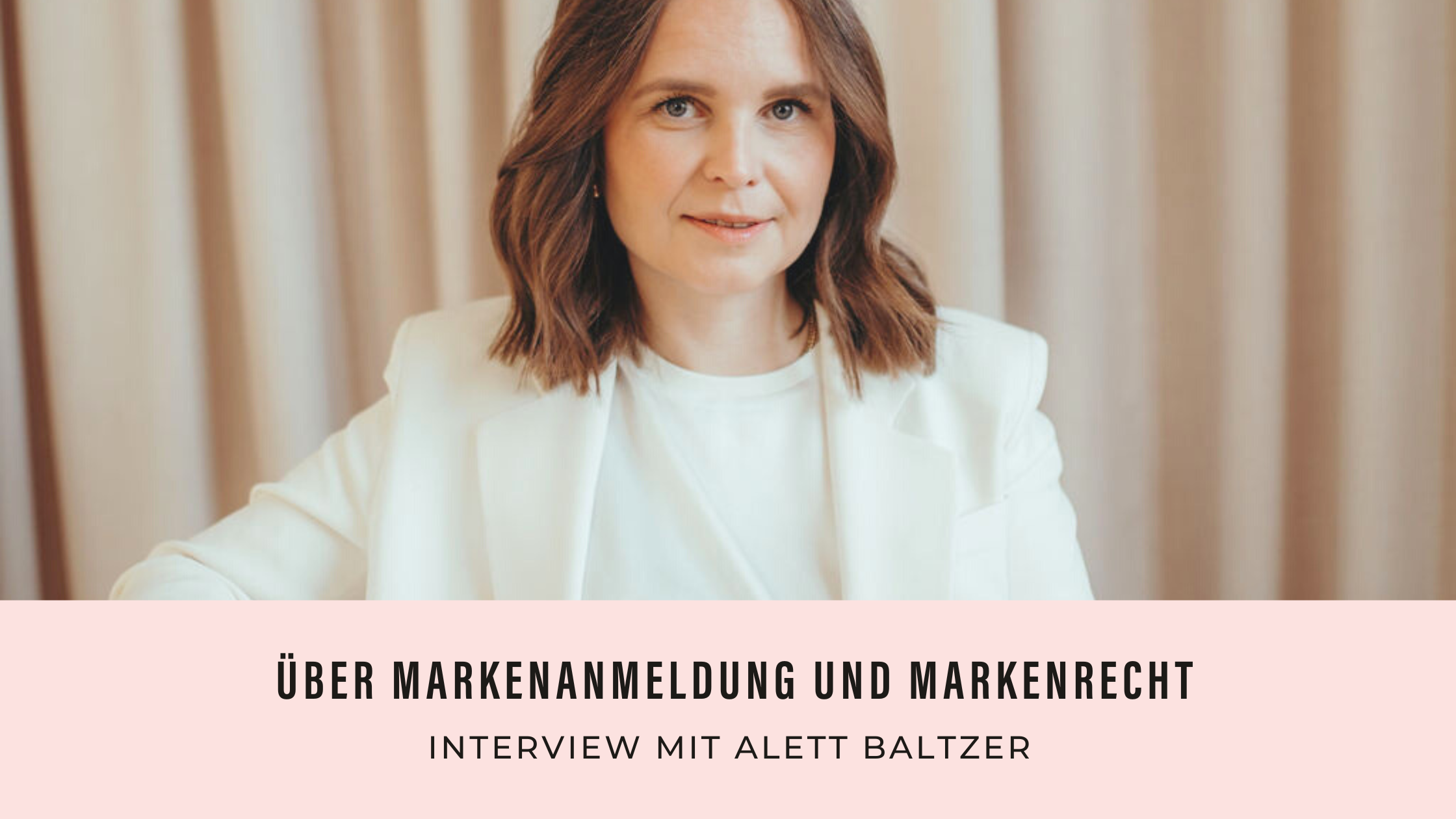 Zu sehen ist Alett Baltzer, Anwältin für Markenrecht